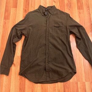J.Crew Brushed Twill Shirt - Olive Green
